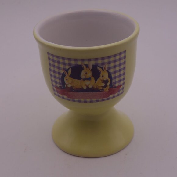 Laura Secord Bunny Ceramic Egg Holder - Picture 1 of 13